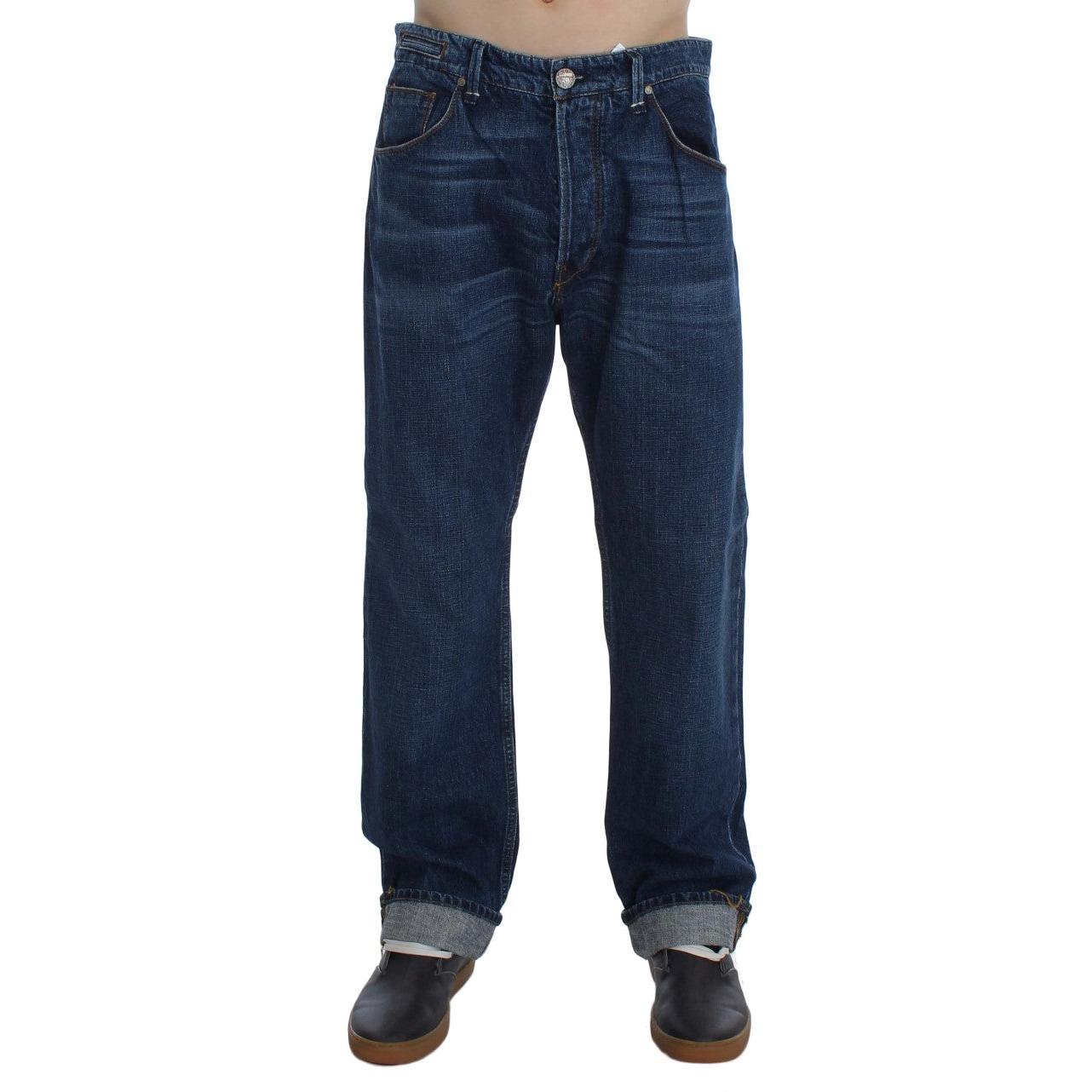 Acht Chic Baggy Loose Fit Blue Jeans for Men
