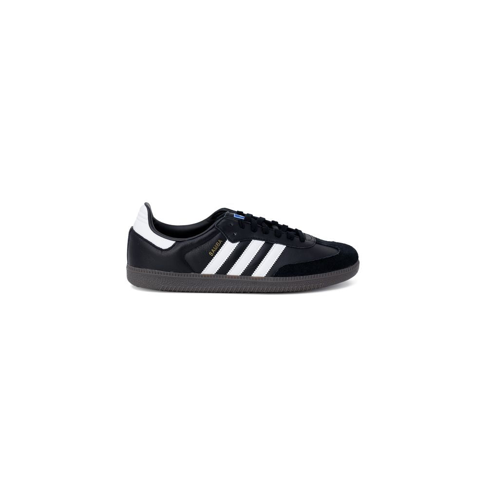 Adidas Black Leather Sneakers-Modeoutlet