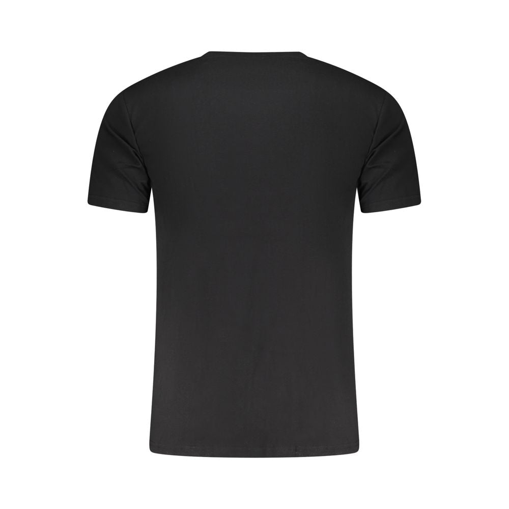 Aeronautica Militare Black Cotton Men's T-Shirt