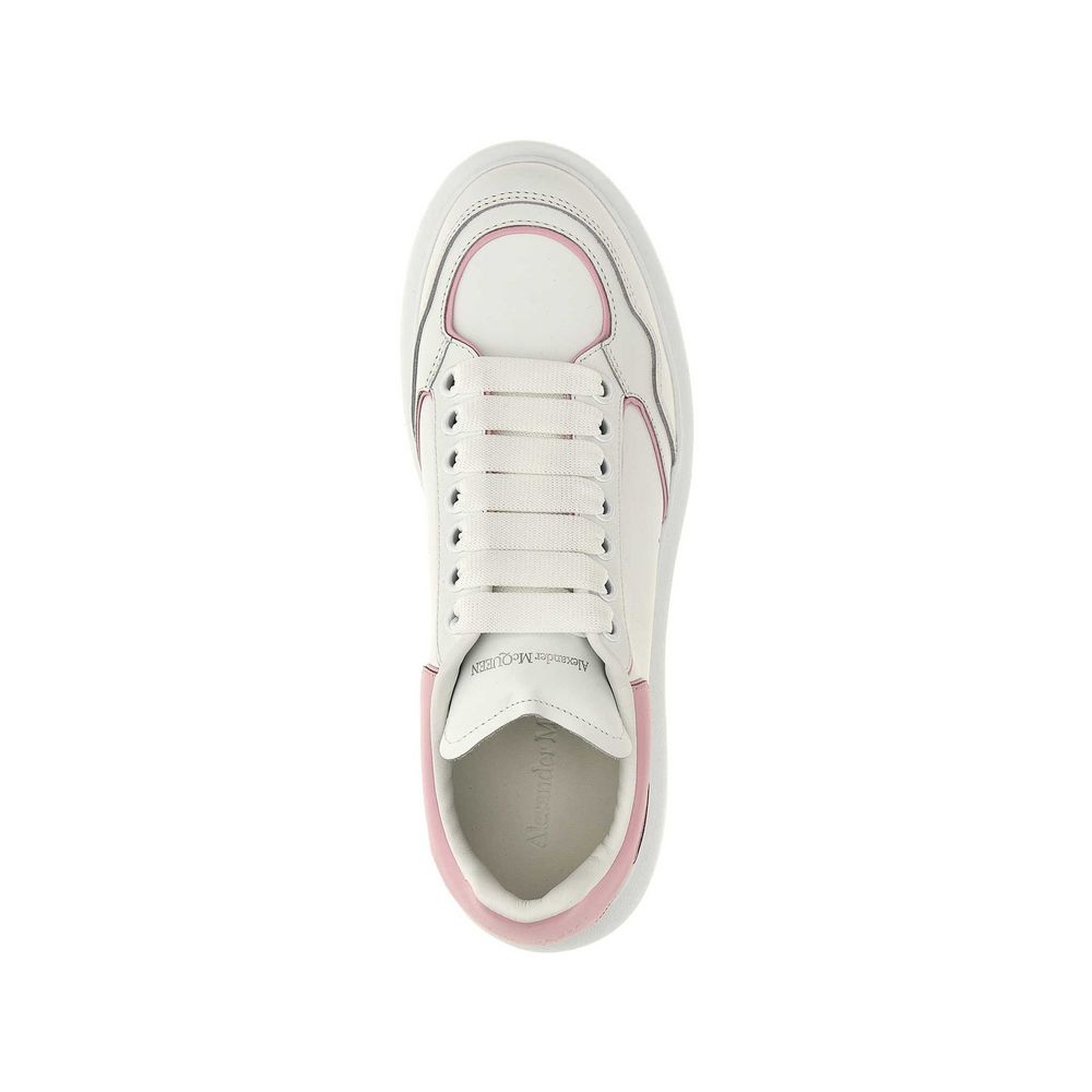 Alexander McQueen White Calfskin Chunky Sneakers