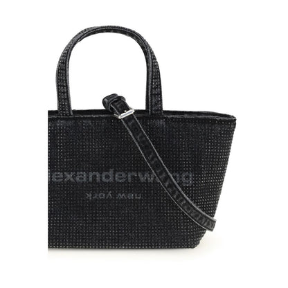 Alexander Wang Gray Cotton Shoulder Bag