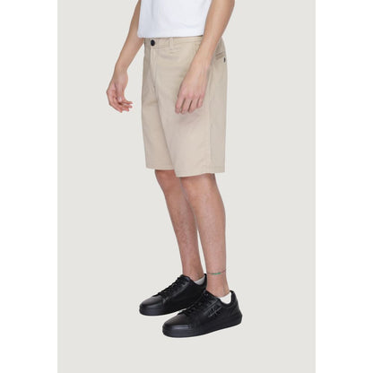 Armani Exchange Beige Cotton Bermuda