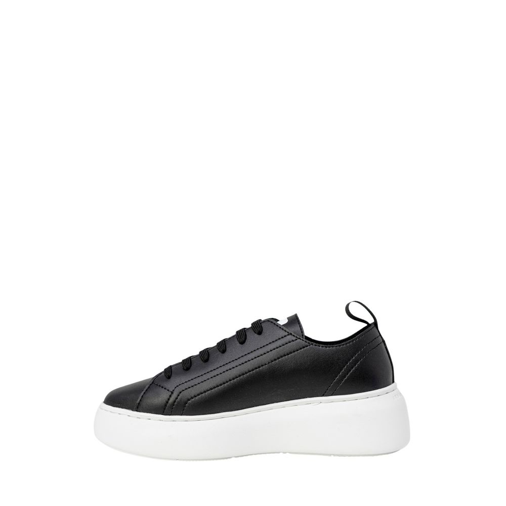 Armani Exchange Black Artificial Leather Sneakers