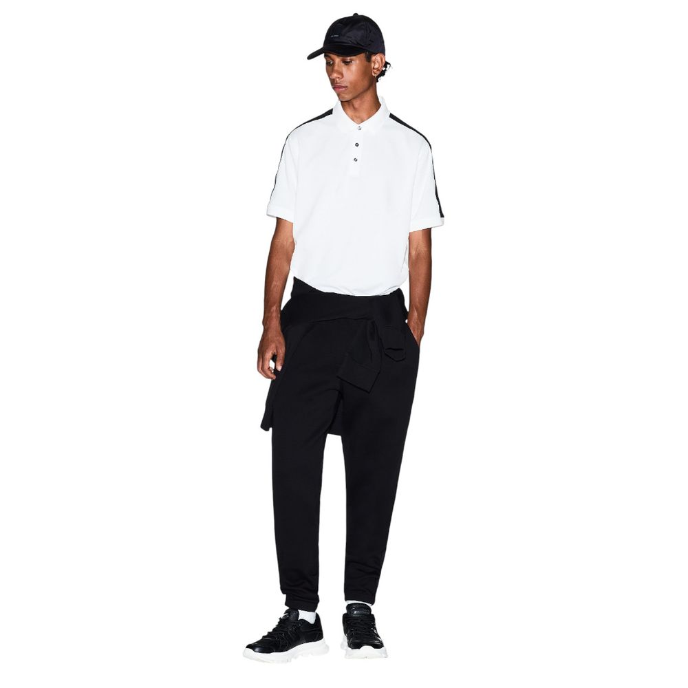 Armani Exchange Black Cotton Joggers (Workout Pants)