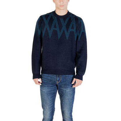 Armani Exchange Black Marabou Sweatshirt