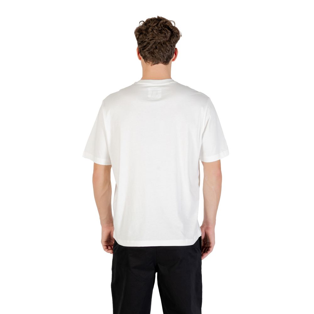 Armani Exchange Cream Cotton T-Shirt