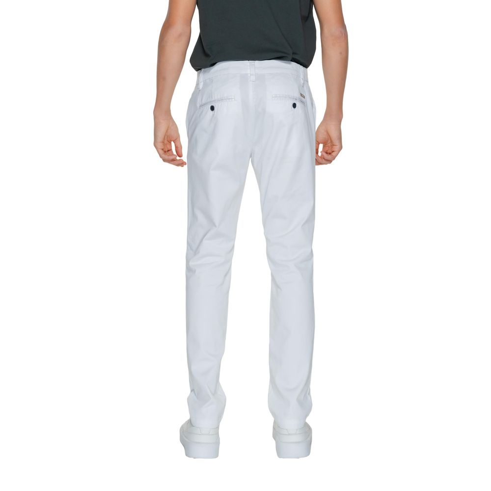 Armani Exchange White Cotton Pant