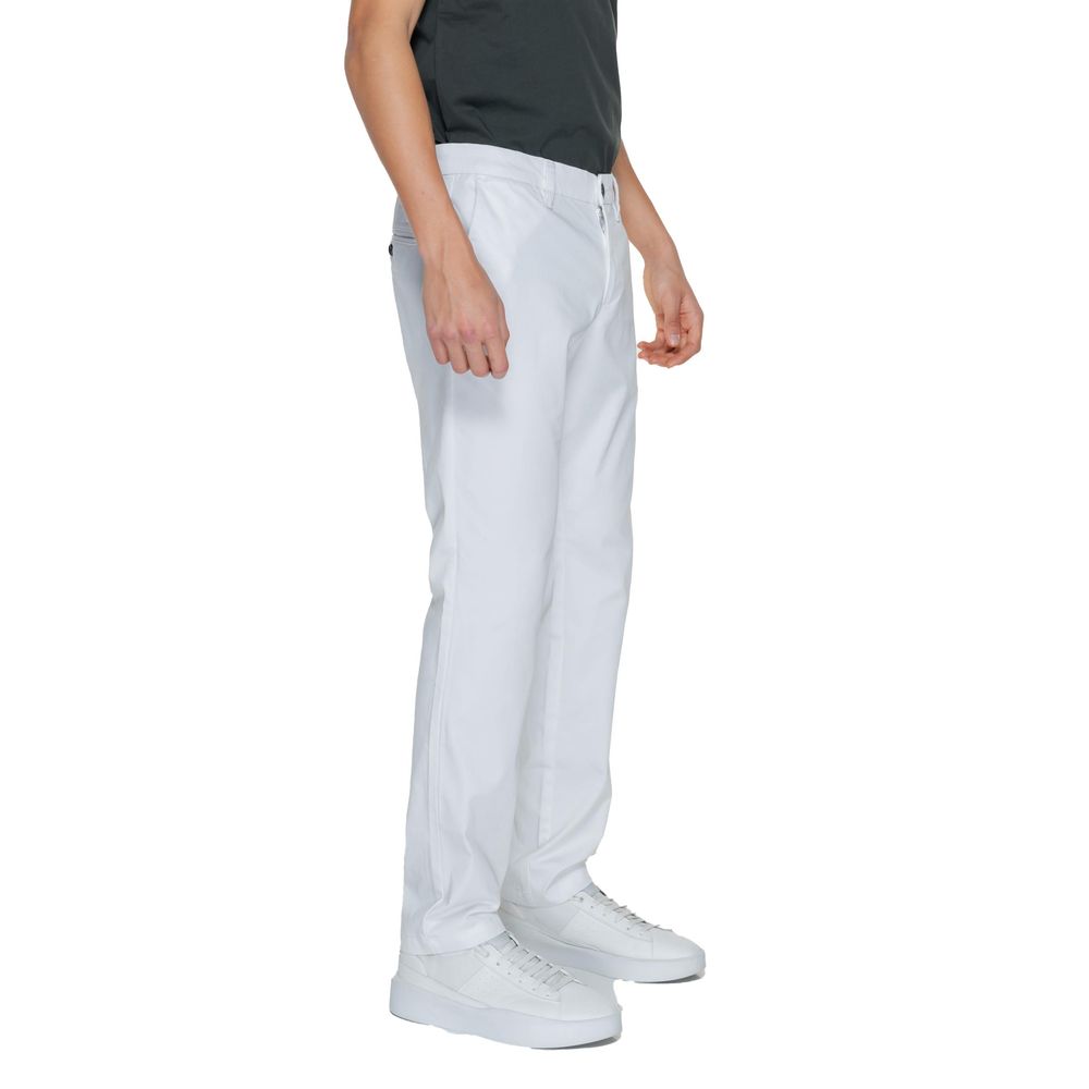 Armani Exchange White Cotton Pant