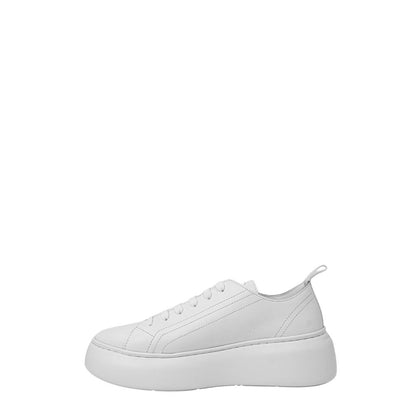 Armani Exchange White Leather Sneakers