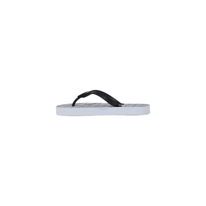 Armani Exchange White Rubber Flip-Flop Sandals