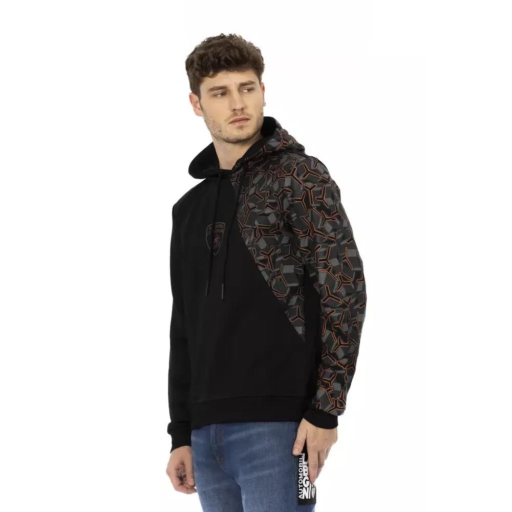 Automobili Lamborghini Black Cotton Men's Hoodie