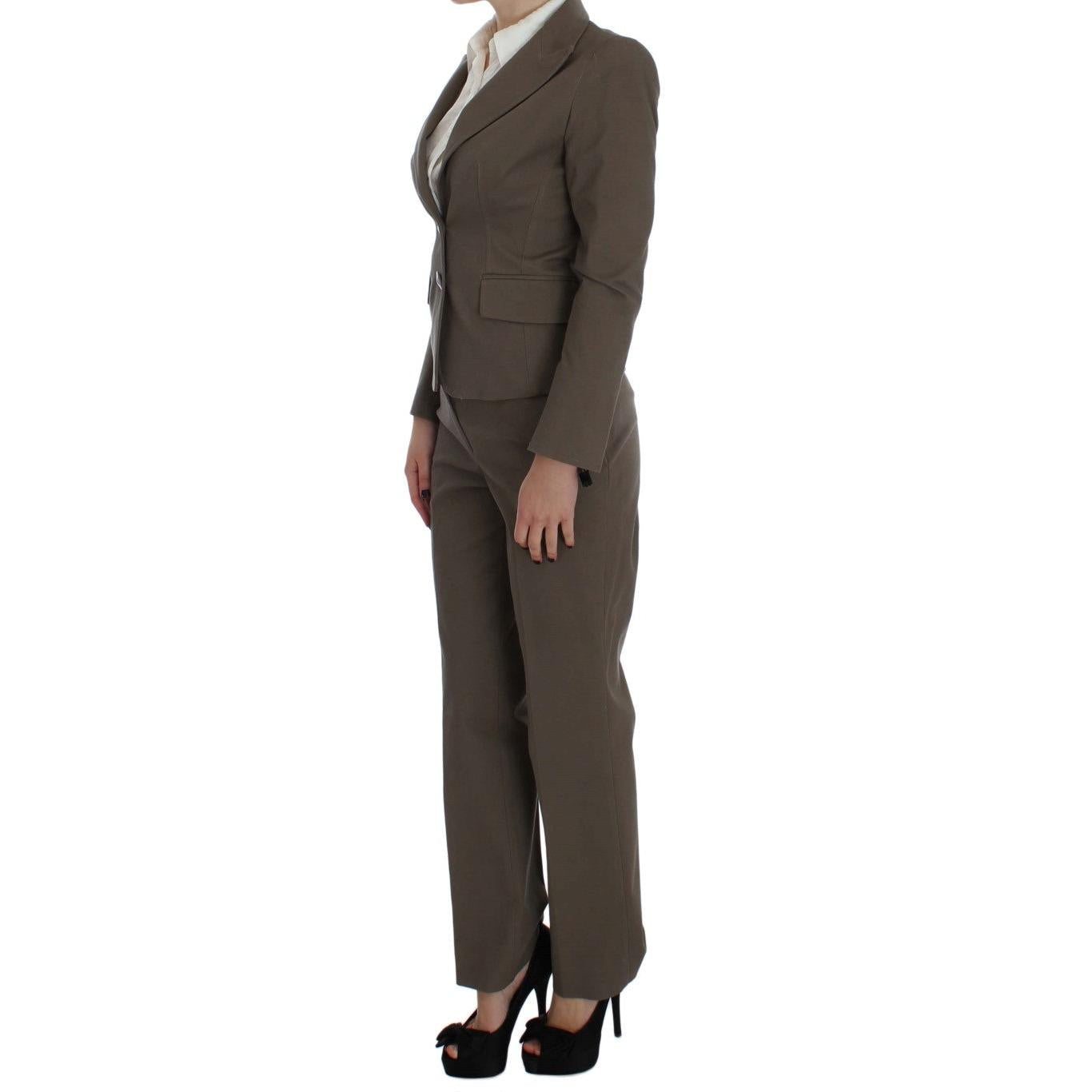 BENCIVENGA Beige Wool Cotton Suit