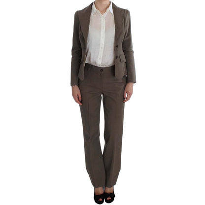 BENCIVENGA Beige Wool Cotton Suit