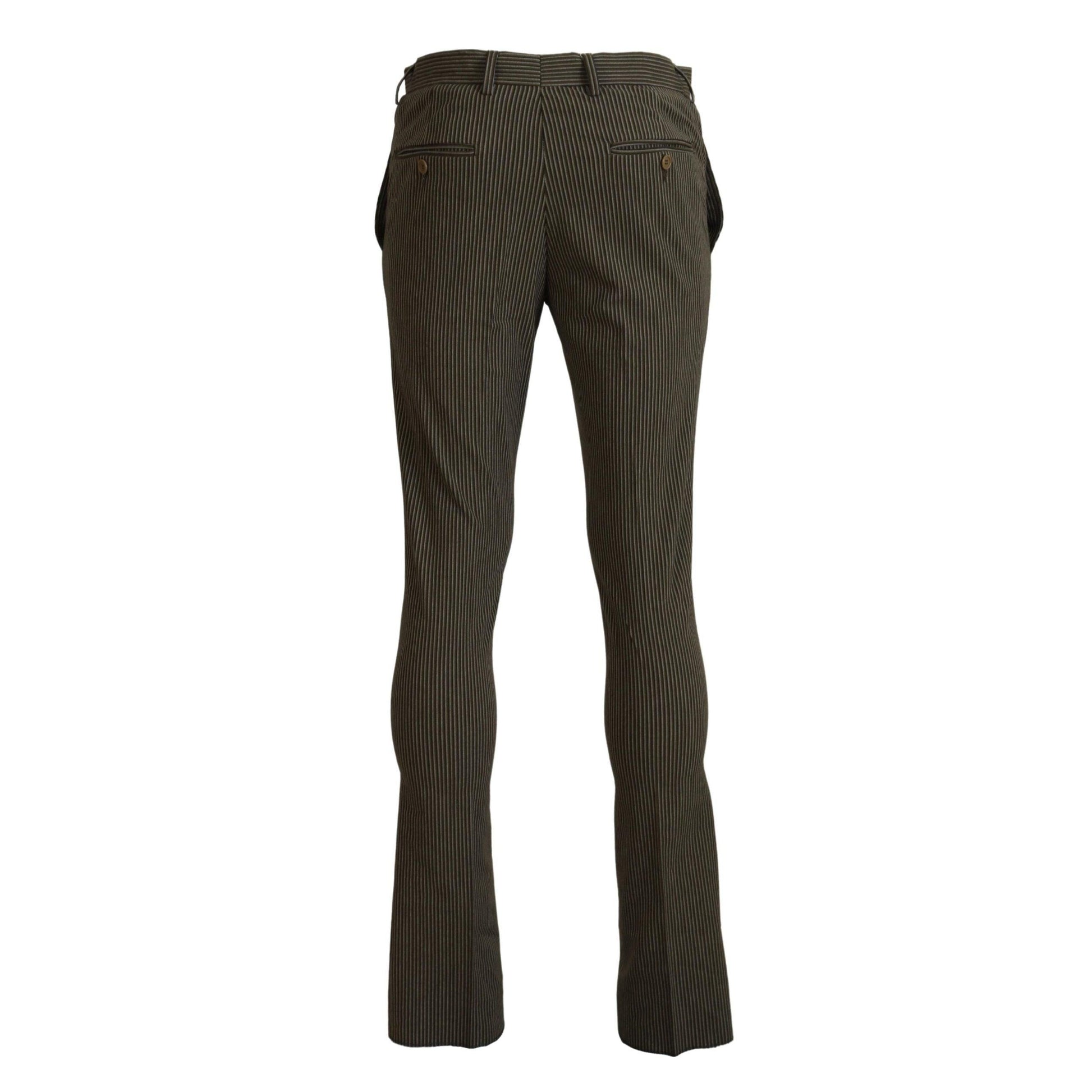 BENCIVENGA Multicolor Striped Pure Cotton Men Pants