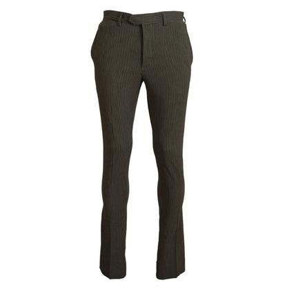 BENCIVENGA Multicolor Striped Pure Cotton Men Pants
