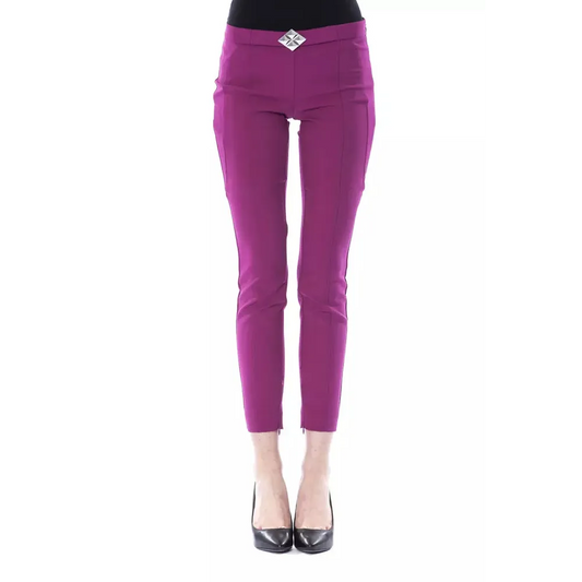BYBLOS Purple Polyester Women Pants