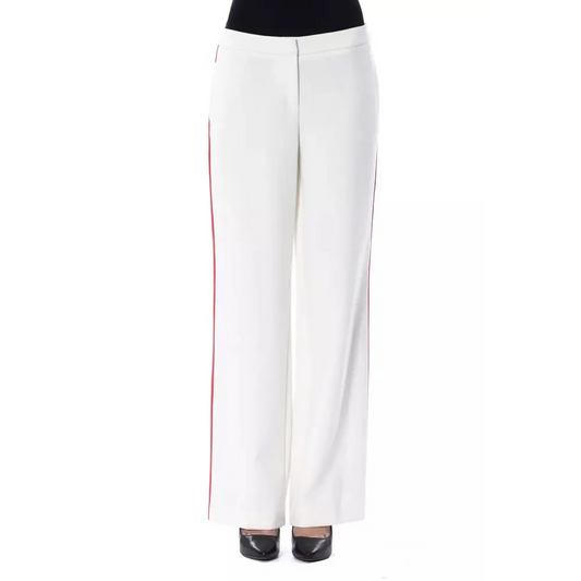BYBLOS White Polyester Women Pants