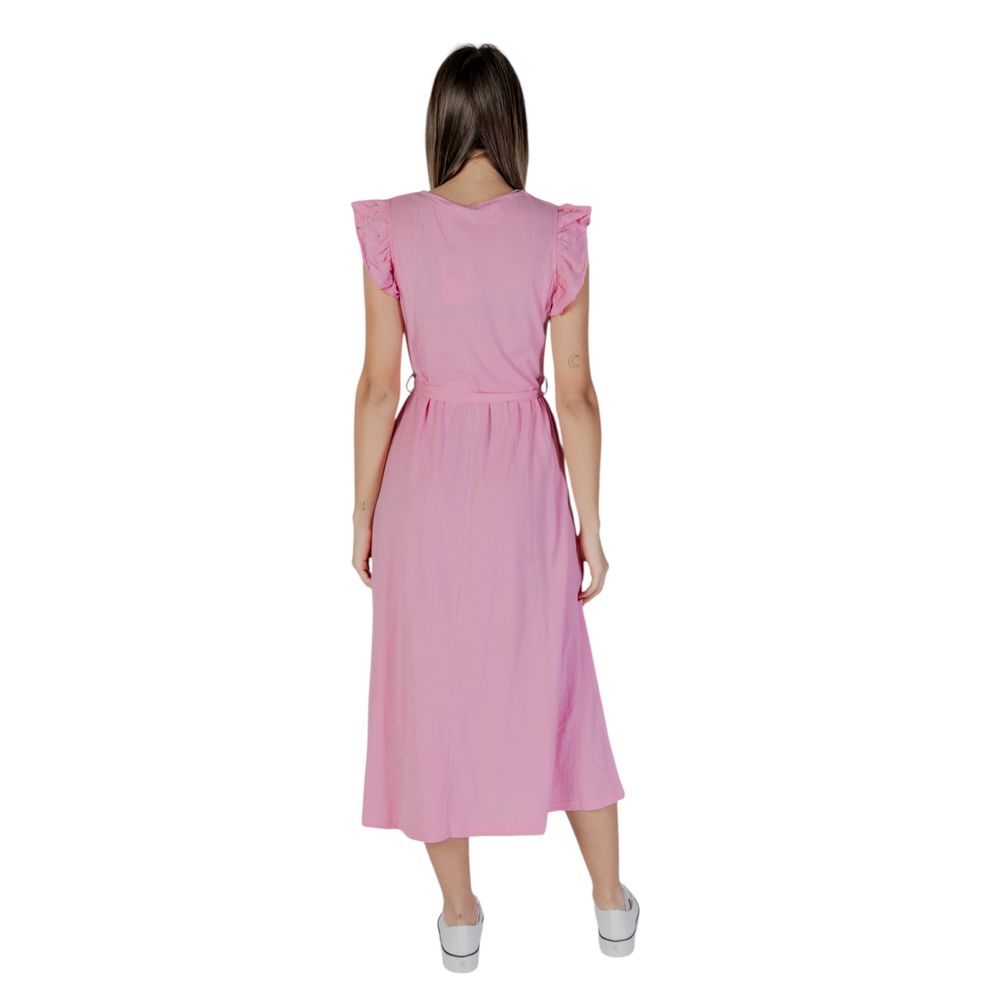 B.Young Multicolor Cotton Long Dress