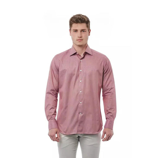 Bagutta Red Cotton Men Shirt