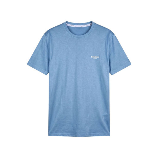 Baldinini Trend Light Blue Cotton Men T-Shirt