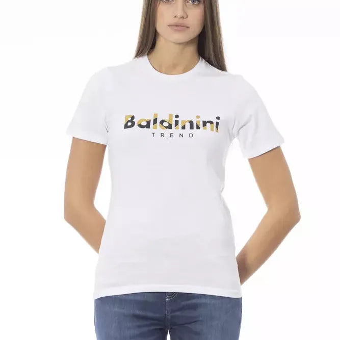 Baldinini Trend White Cotton Women T-Shirt