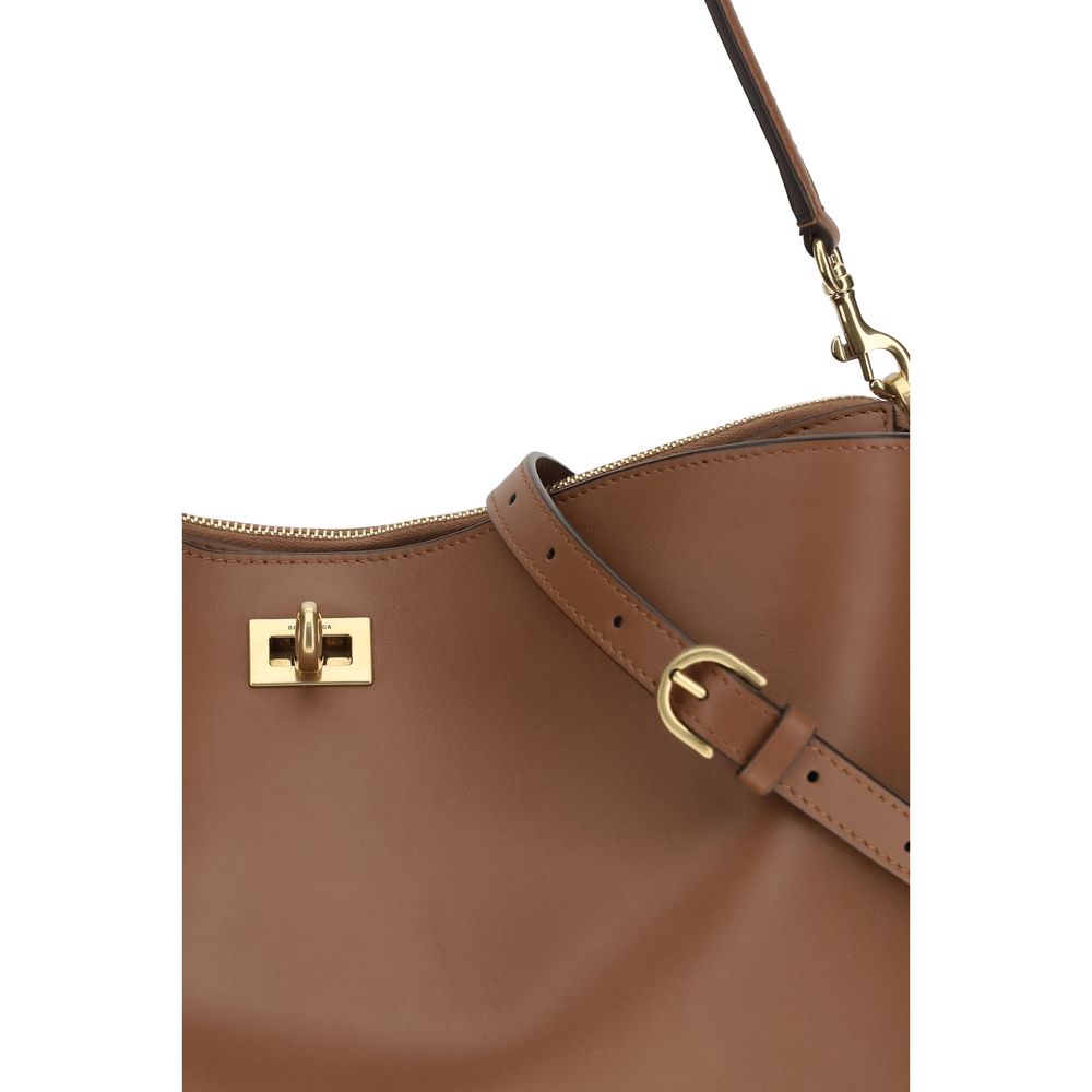 Balenciaga Beige Calf Leather Bos Taurus Shoulder Bag