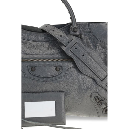Balenciaga Gray Lamb Ovis Aries Aries Shoulder Bag