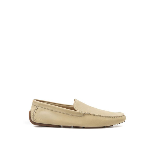 Bally Beige Leather Loafers