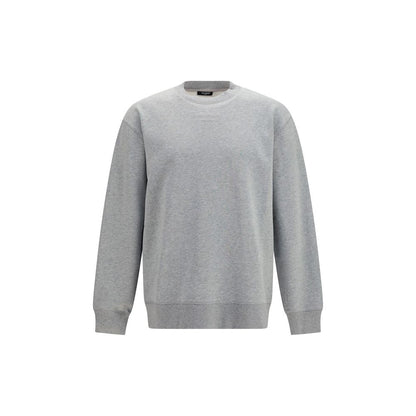 Balmain Gray Cotton Sweatshirt