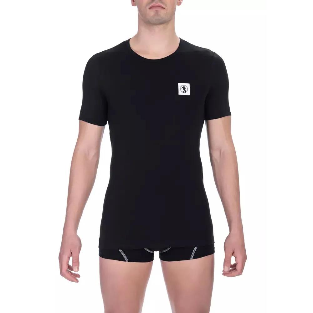 Bikkembergs Black Cotton Men T-Shirt Twin Pack