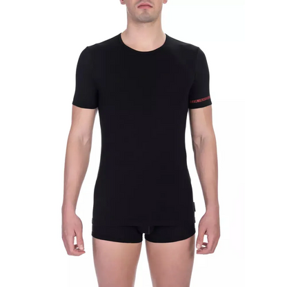 Bikkembergs "Black Cotton Men T-Shirt Twin Pack"
