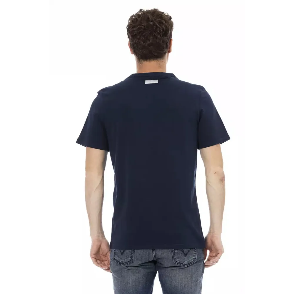 Bikkembergs Blue Cotton Men T-Shirt