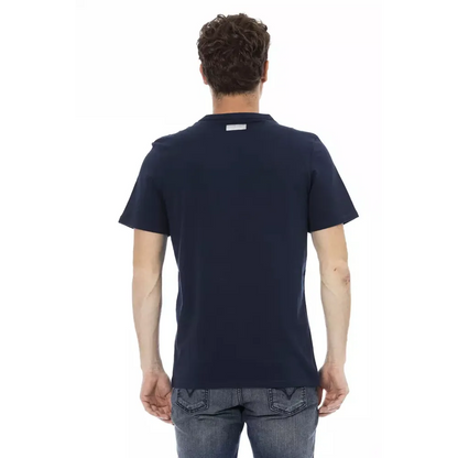 Bikkembergs Blue Cotton Men T-Shirt