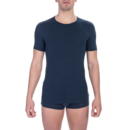 Bikkembergs Blue Cotton Men's T-Shirt Twin Pack