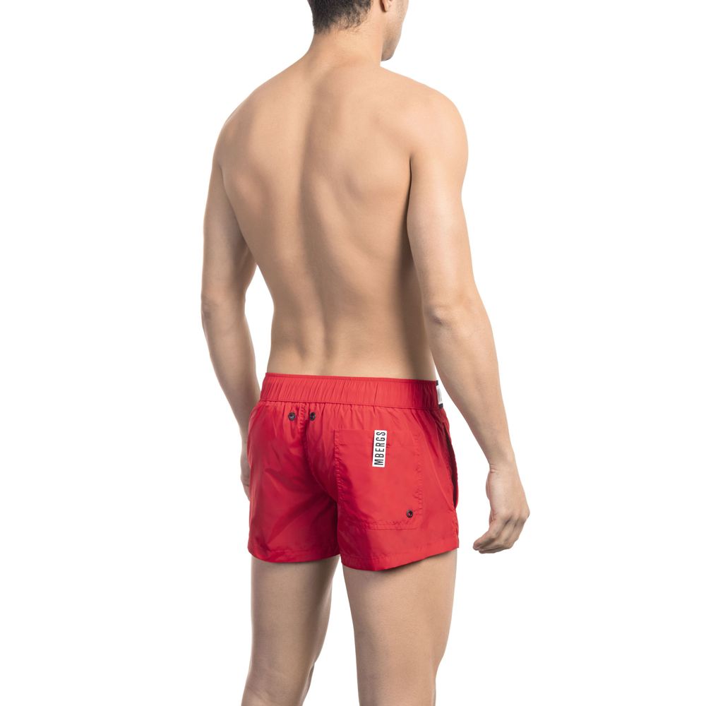 Bikkembergs Red Polyamide Men's Swim Short