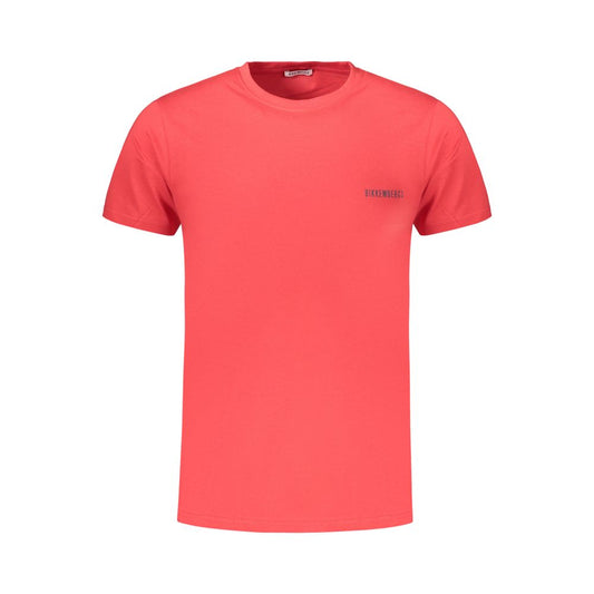 Bikkembergs Rosso Cotton Mens T-Shirt