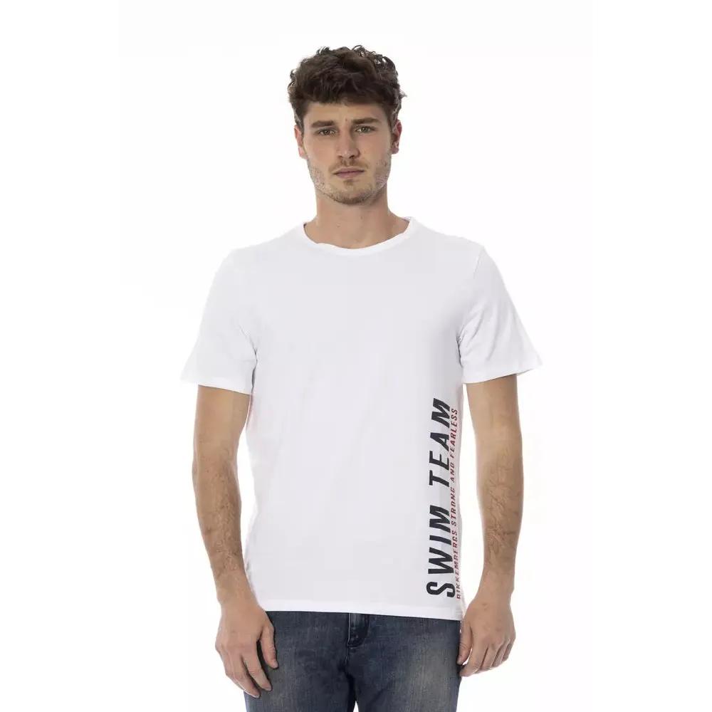 Bikkembergs White Cotton Men T-Shirt