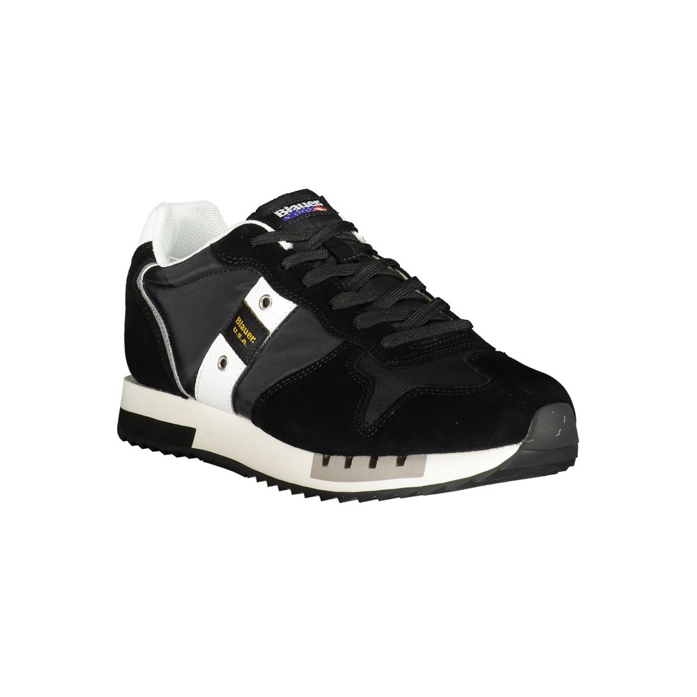 Blauer Black Polyester Men Sneakers