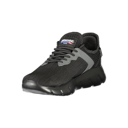 Blauer Black Polyester Men Sneakers