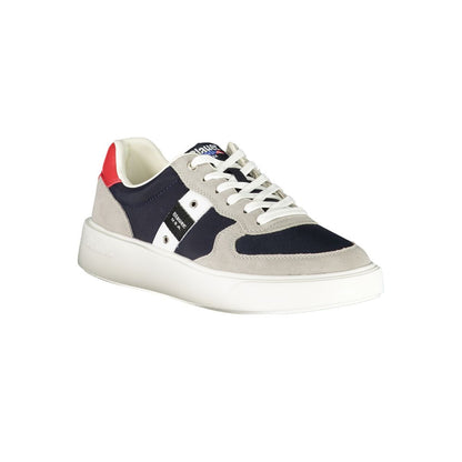 Blauer Blue Leather Men Sneakers