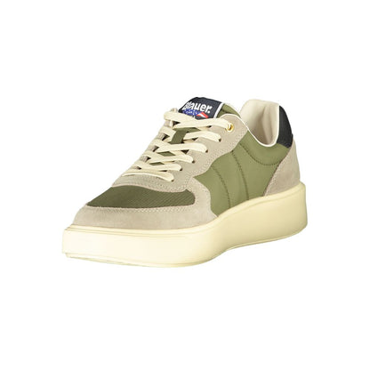 Blauer Green Leather Men Sneakers
