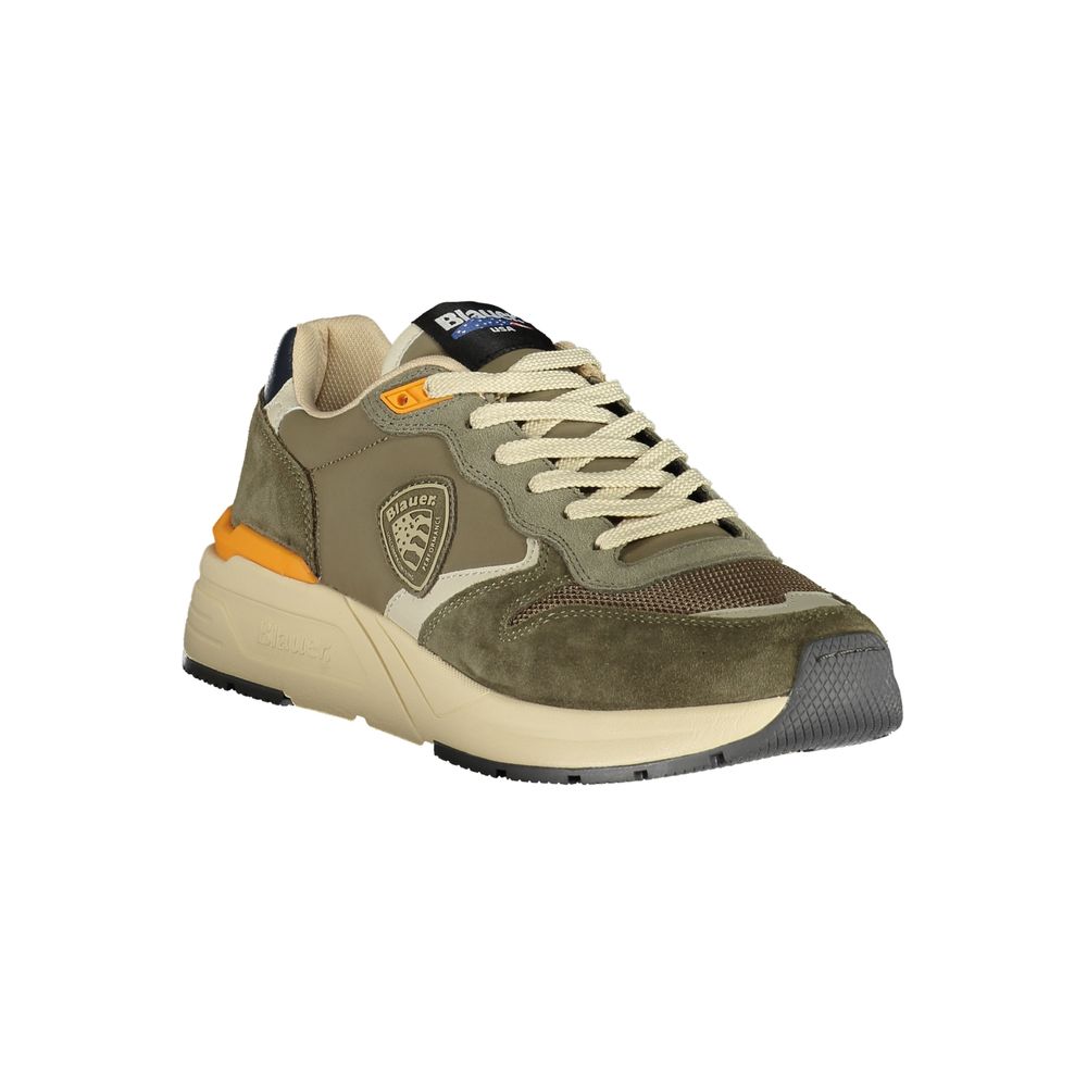 Blauer Green Polyester Men Sneakers
