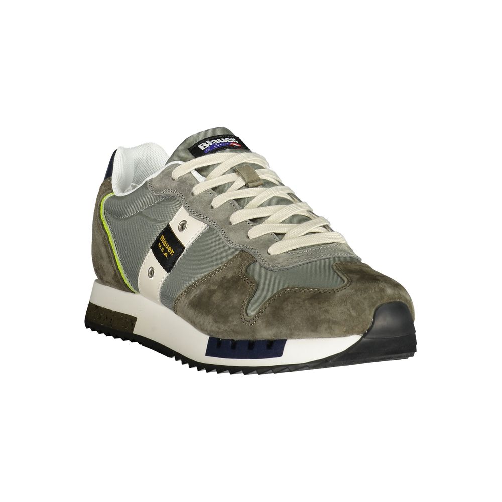 Blauer Green Polyester Mens Sneakers