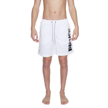 Blauer White Polyamide Swim Short
