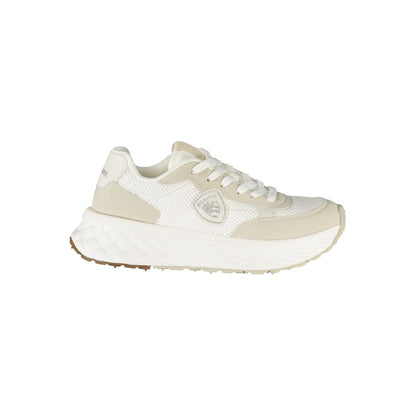 Blauer White Polyester Women Sneakers