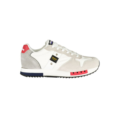 Blauer White Polyethylene Men Sneakers