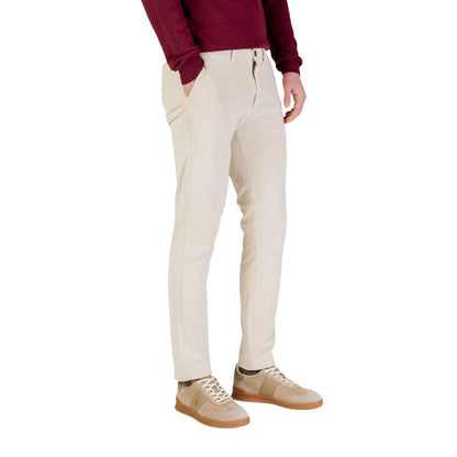 Borghese Beige Cotton Pants
