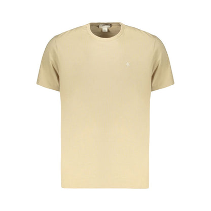 Calvin Klein Beige Cotton Men's T-Shirt