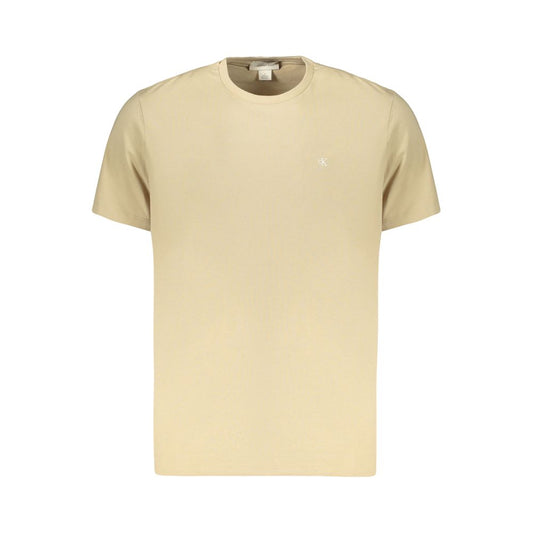 Calvin Klein Beige Cotton Men's T-Shirt