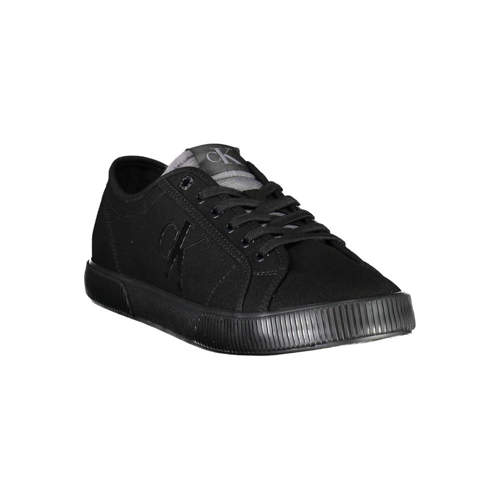 Calvin Klein Black Cotton Men Sneakers